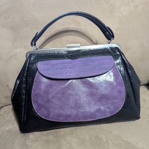 Apt. 9 Black and Purple Satchel